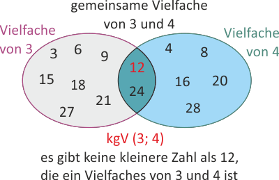 Das kleinste gemeinsame Vielfache (kgV)
