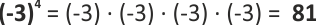 Potenzen mit negativer Basis